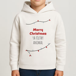 Merry Christmas Ya Filthy Animal Boys Hoodie