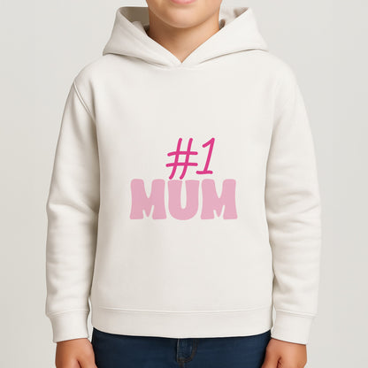 Number One Mum  Boys Hoodie