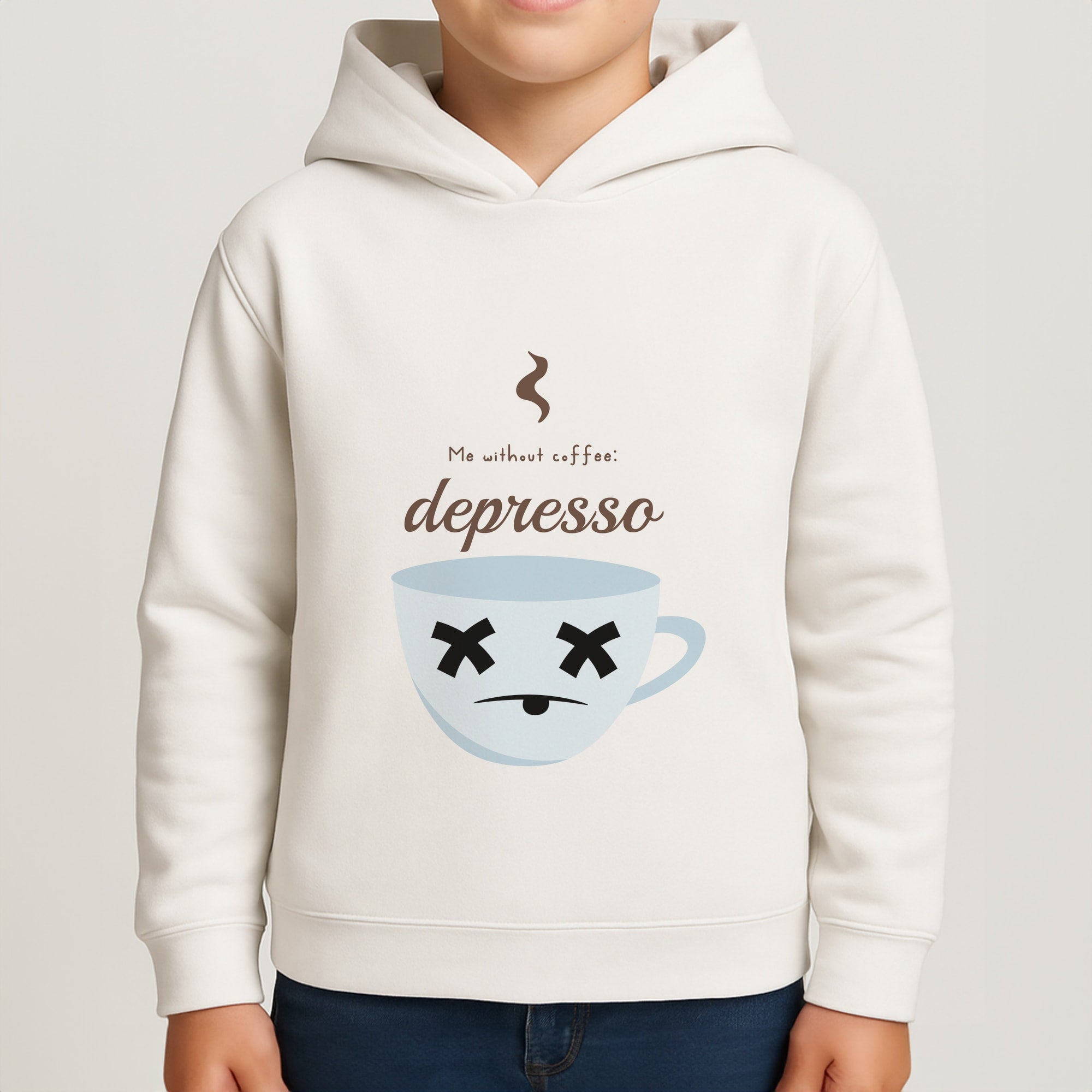 Depresso - Funny Quotes Boys Hoodie