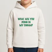 What Are You Doing In My Swamp - Green Ogre Kids Hoodie 4