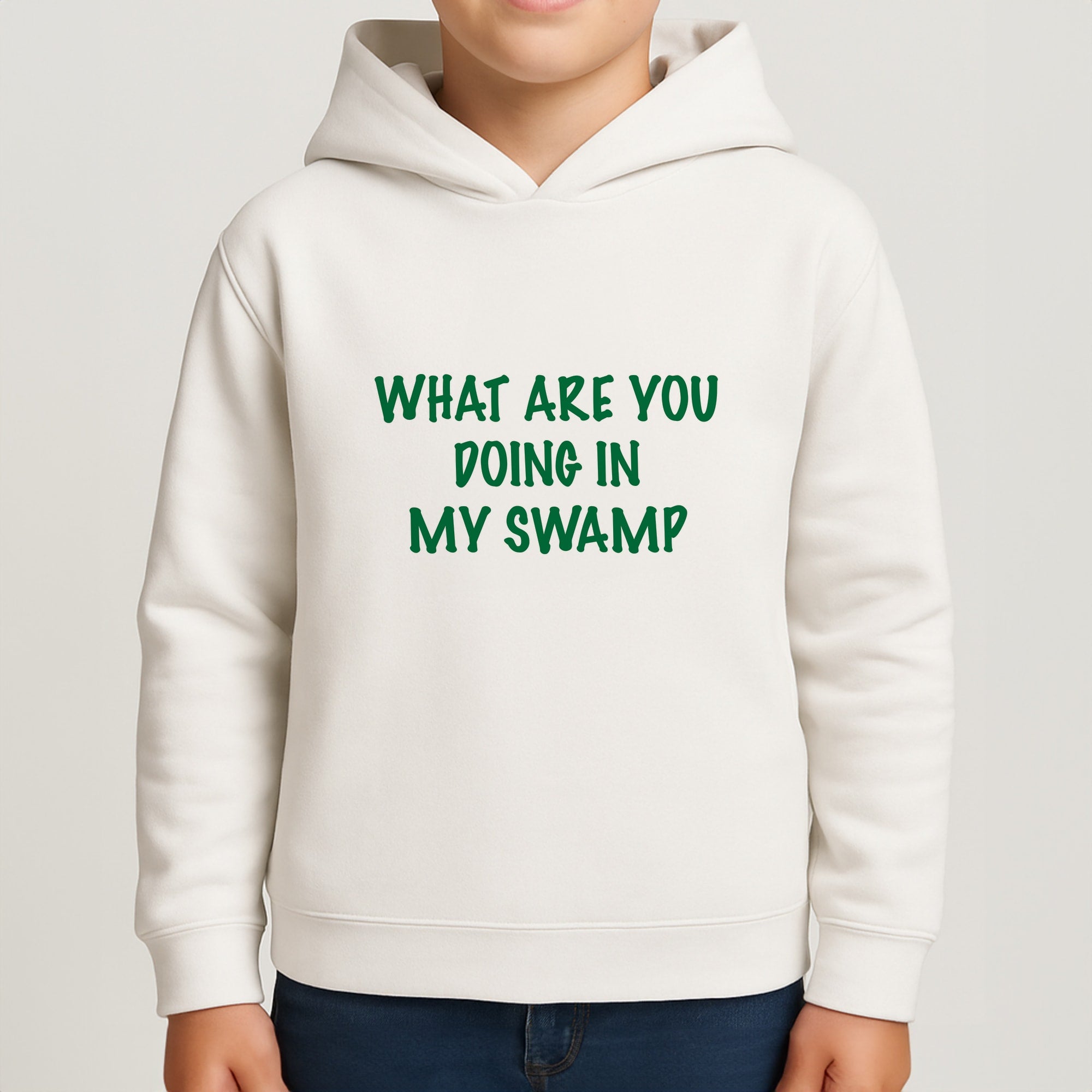 What Are You Doing In My Swamp - Green Ogre Kids Hoodie
