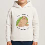 Grumpy Era Turtle Kids Hoodie 4