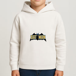 Yellow Bat Superhero Logo Boys Hoodie
