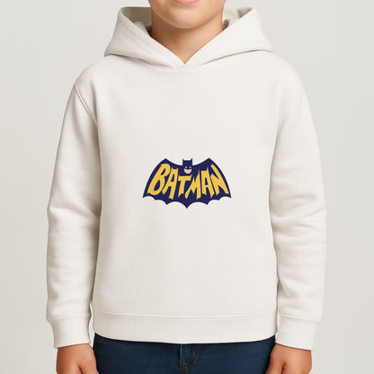 Bat Superhero Purple Logo Boys Hoodie