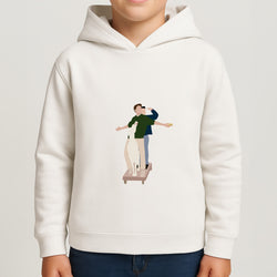 Two Men And A Dog Boys Hoodie