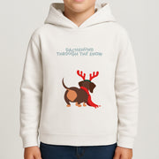 Dachshund Through The Snow - Christmas Kids Hoodie 4