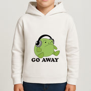 Go Away Grumpy Frog  Kids Hoodie 4