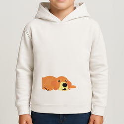 Laying and chilling - Dog Patterns Boys Hoodie