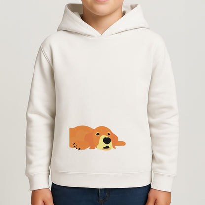 Laying and chilling - Dog Patterns Boys Hoodie