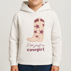 I'm Just A Cowgirl Boys Hoodie