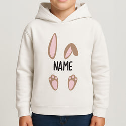 Brown Bunny Personalised Boys Hoodie