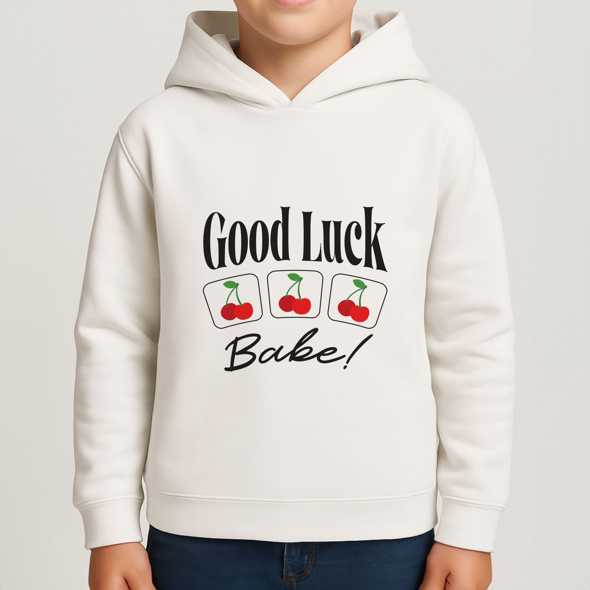 Good Luck Babe Cherries Boys Hoodie