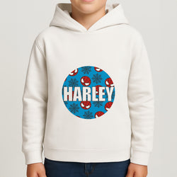 Spiderman And Webs - Personalised Superhero Comic Boys Hoodie