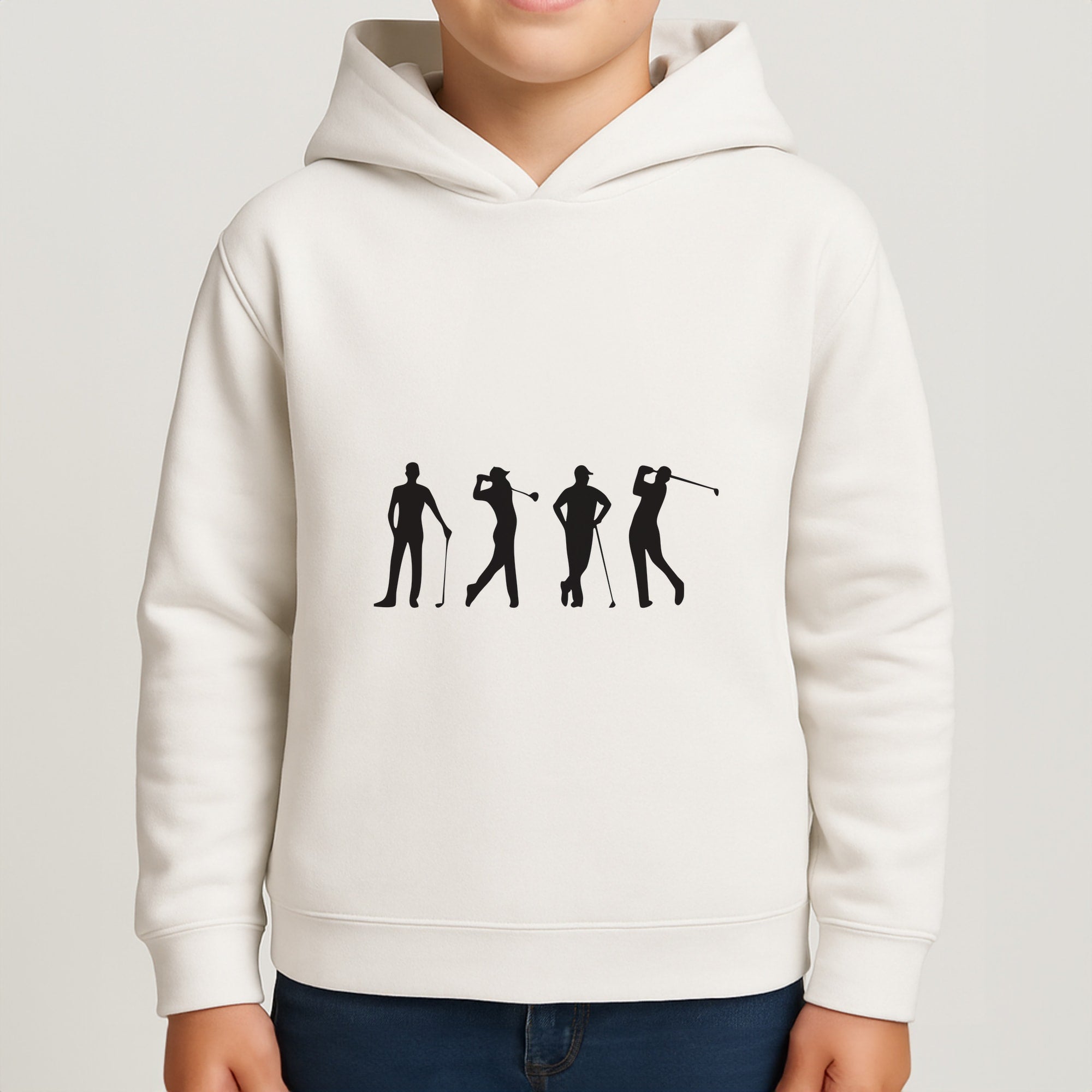 Golf Silhouettes Boys Hoodie