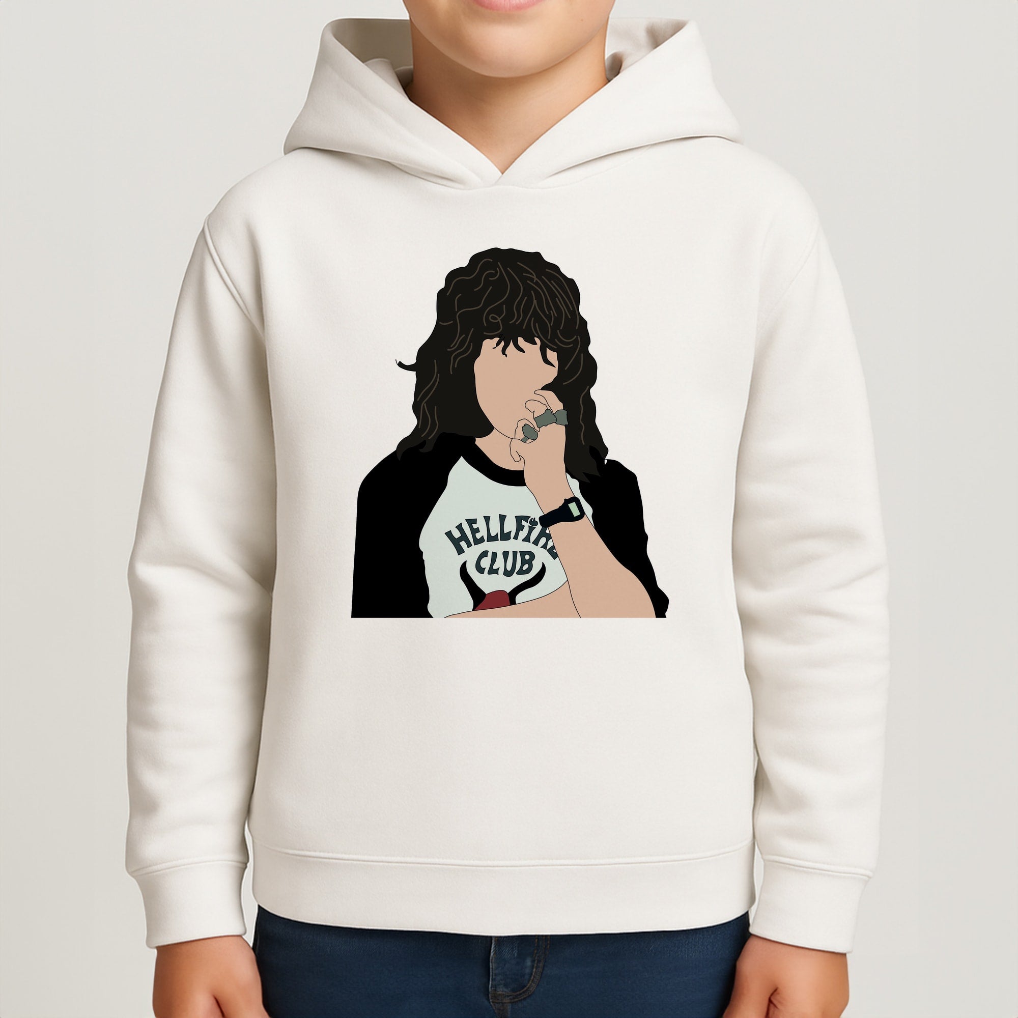 Eddie Munson Hellfire Kids Hoodie