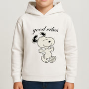 Good Vibes Cartoon Beagle Kids Hoodie 4