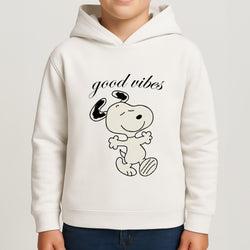 Good Vibes Cartoon Beagle Boys Hoodie