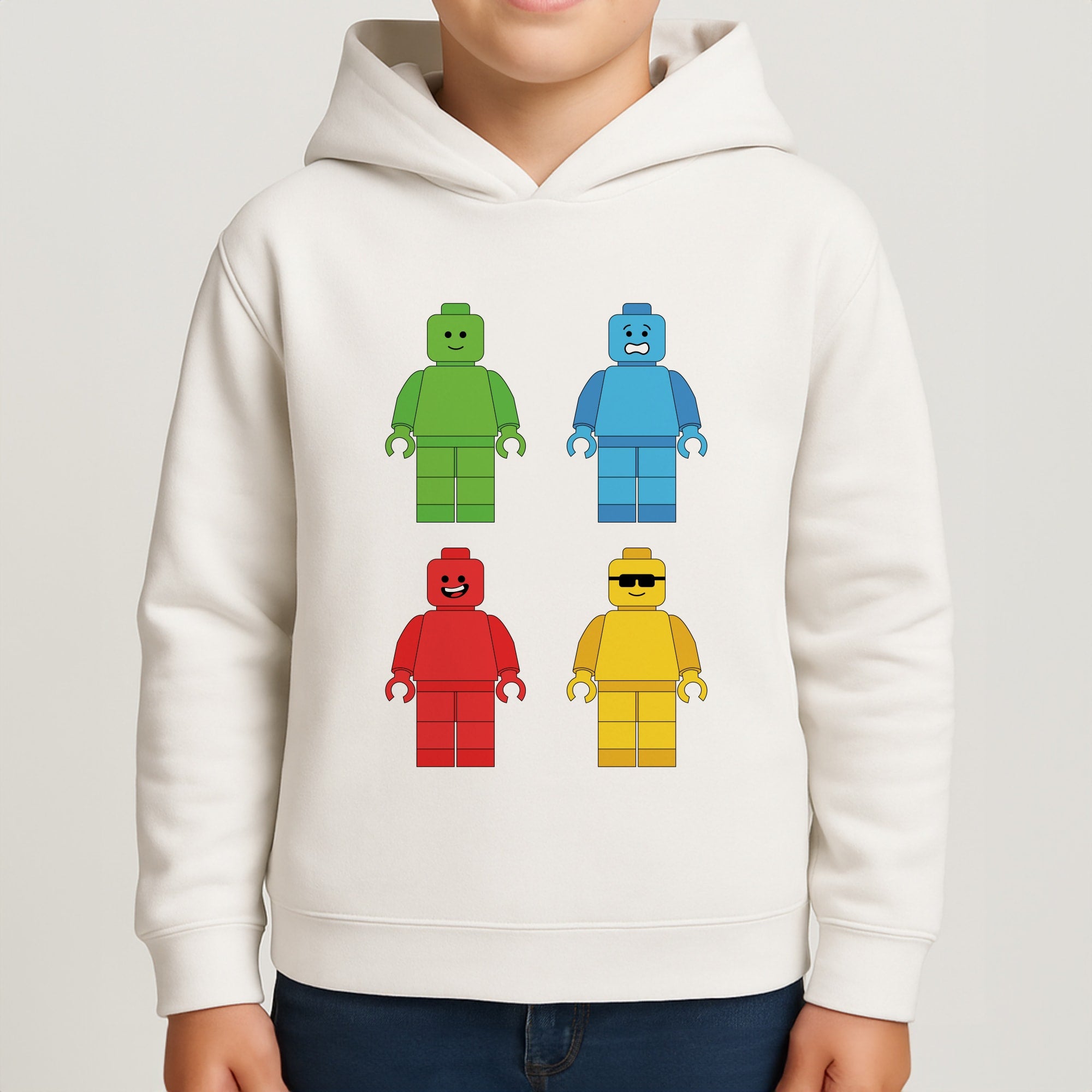 Bricks Figures Rainbow Boys Hoodie