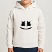 White Helmet DJ Helmet Kids Hoodie 4