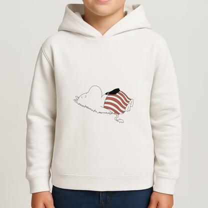 Moom On Grass Boys Hoodie