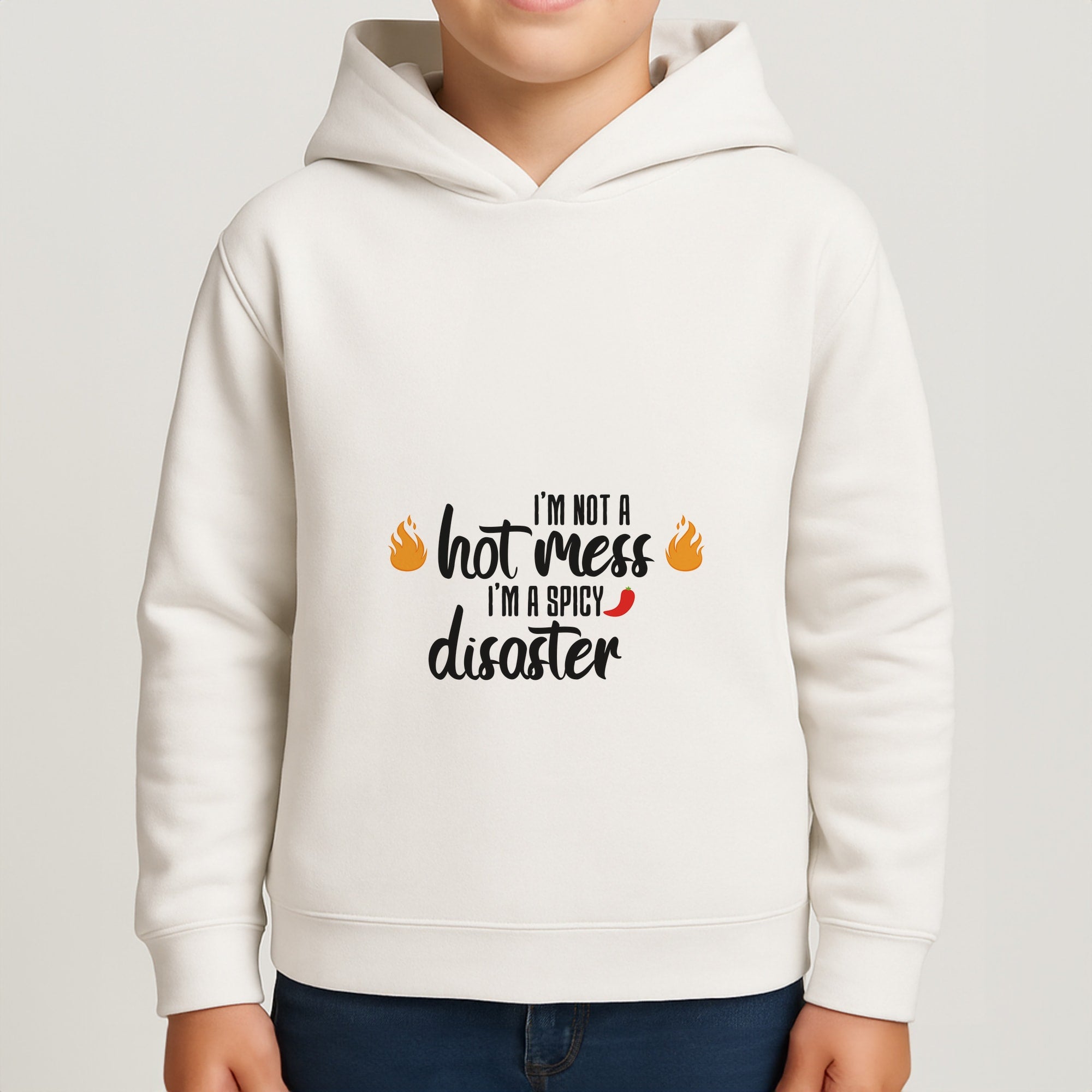 I'm A Spicy Disaster - Funny Quotes Boys Hoodie