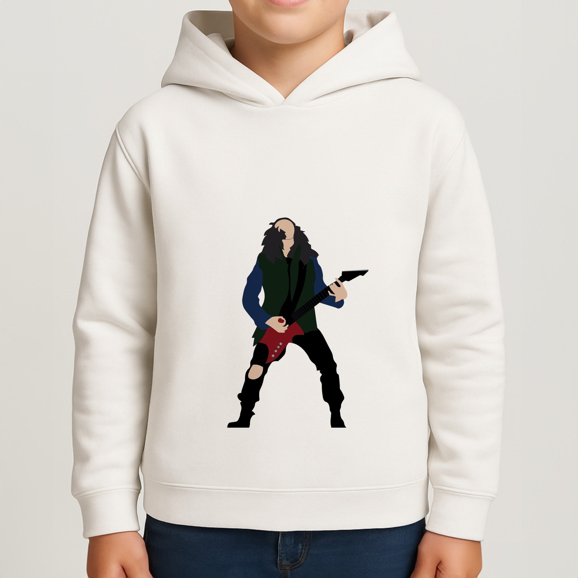 Eddie Munson Playing Guitar Boys Hoodie