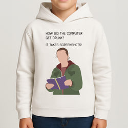 How Did The Computer Get Drunk? Boys Hoodie