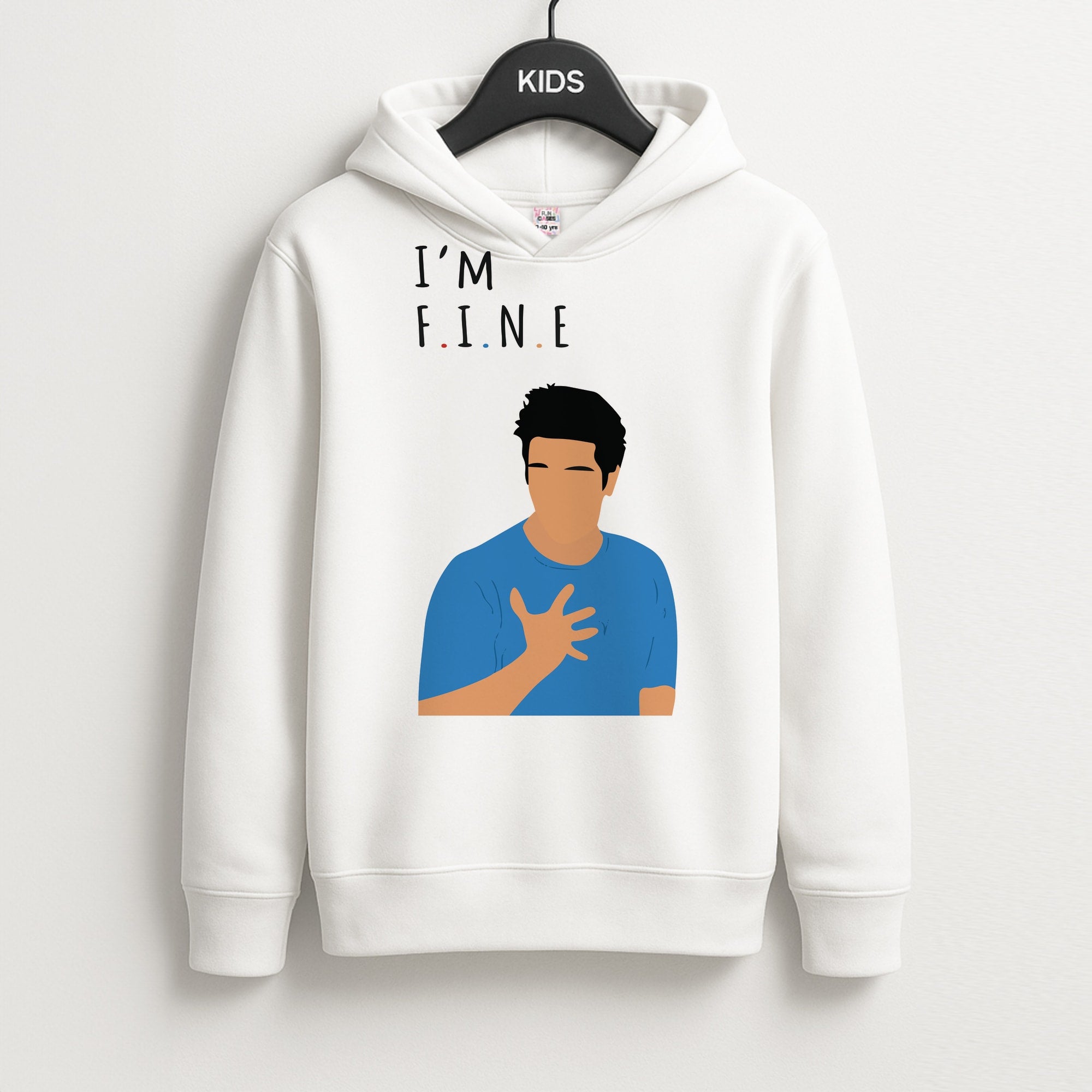 I'm Fine Kids Hoodie