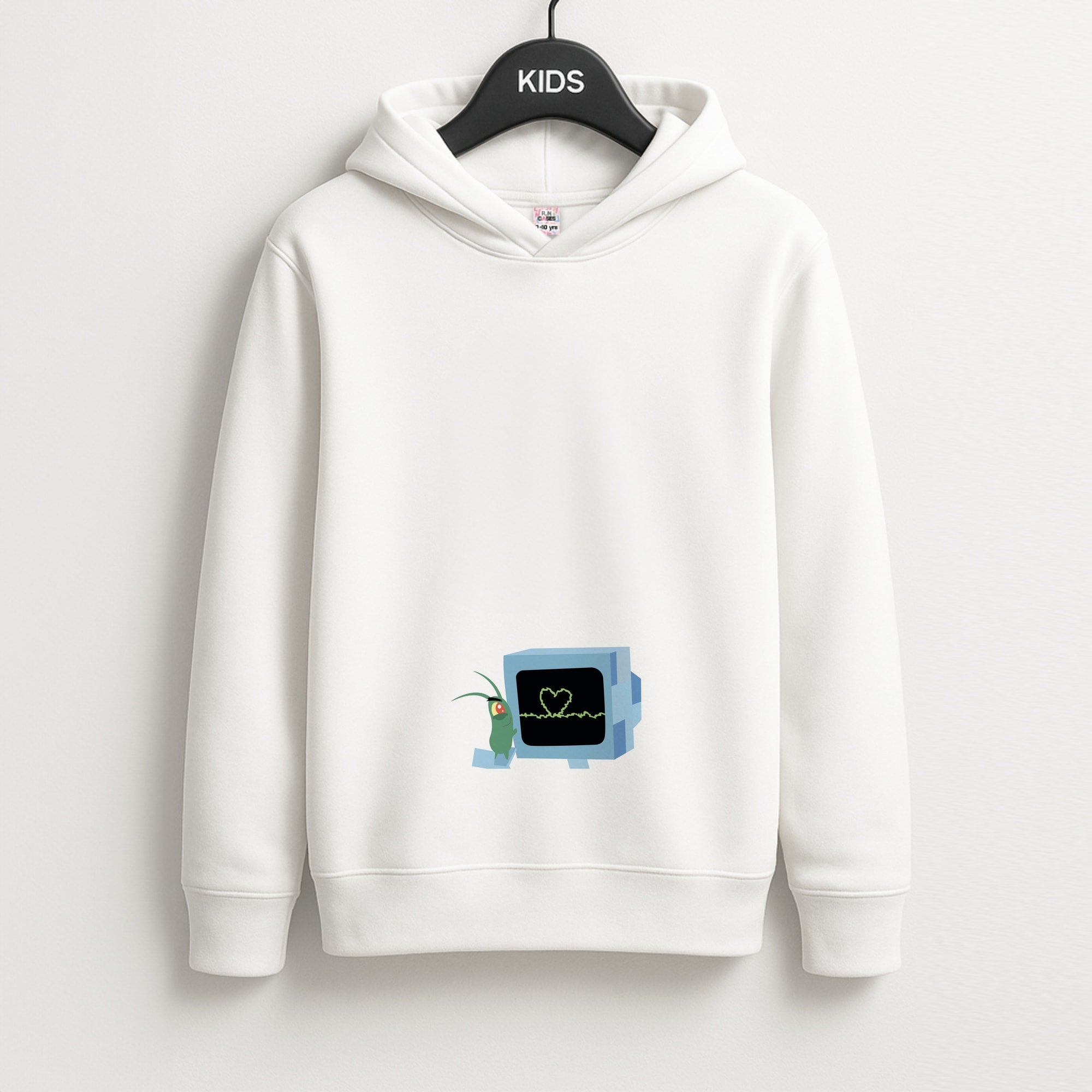 Plankton And Karen Unisex Kids Hoodie