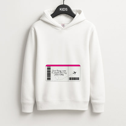 Buy Plane Tickets - Travel Unisex Kids Hoodie