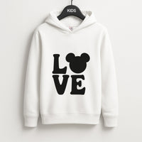 Mouse Love Valentine's Kids Hoodie