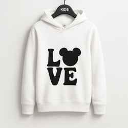 Mouse Love Valentine's Unisex Kids Hoodie