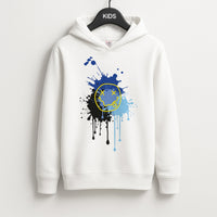 Blue Graffiti - Skate Aesthetic  Kids Hoodie