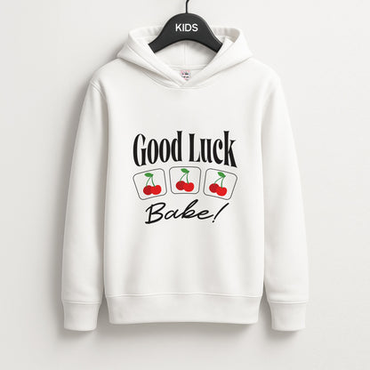 Good Luck Babe Cherries Unisex Kids Hoodie