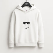 Yellow Face Shades Kids Hoodie 1