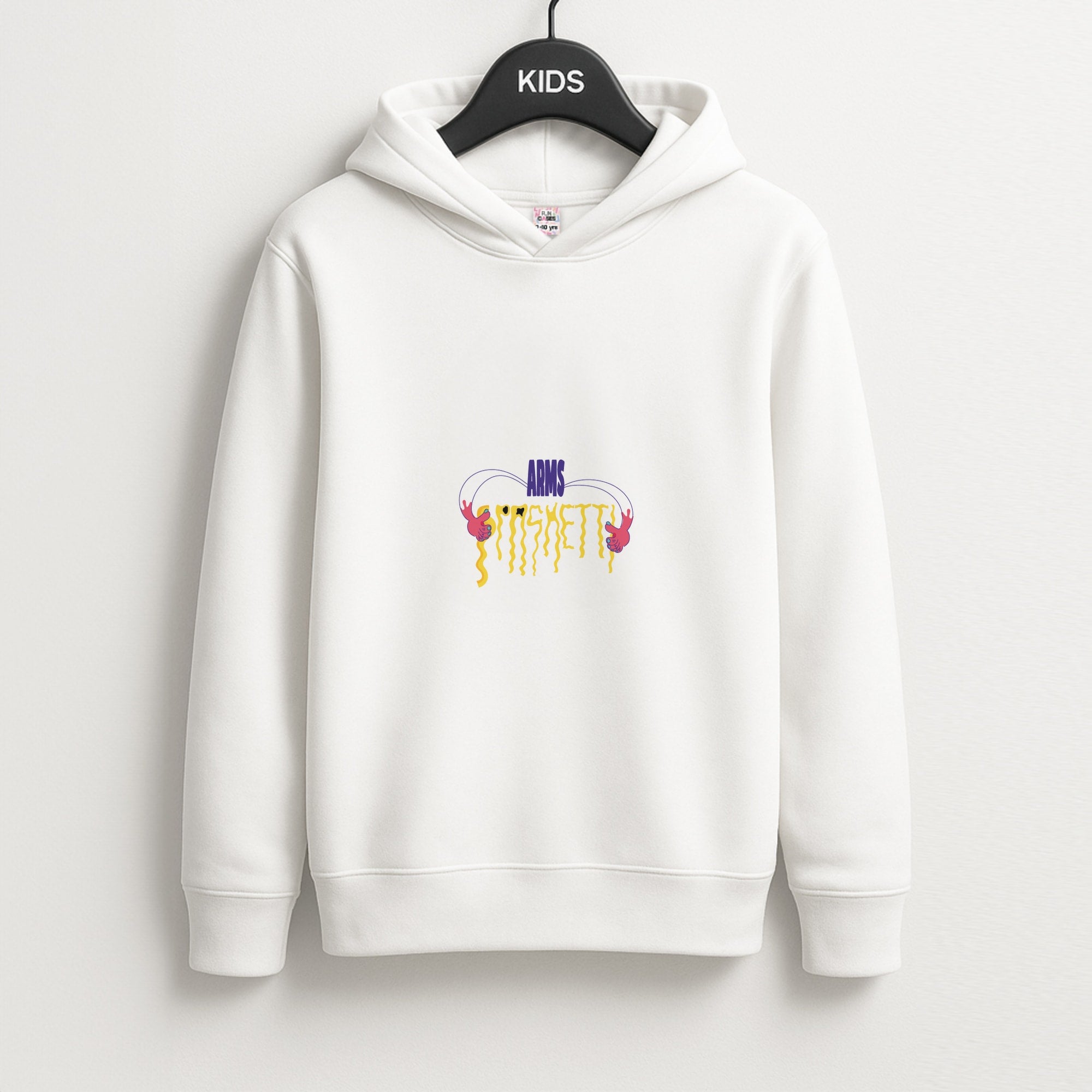 Arms Spaghetti - Pink Kids Hoodie