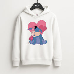 Donkey and Pig Valentine's Kids Hoodie