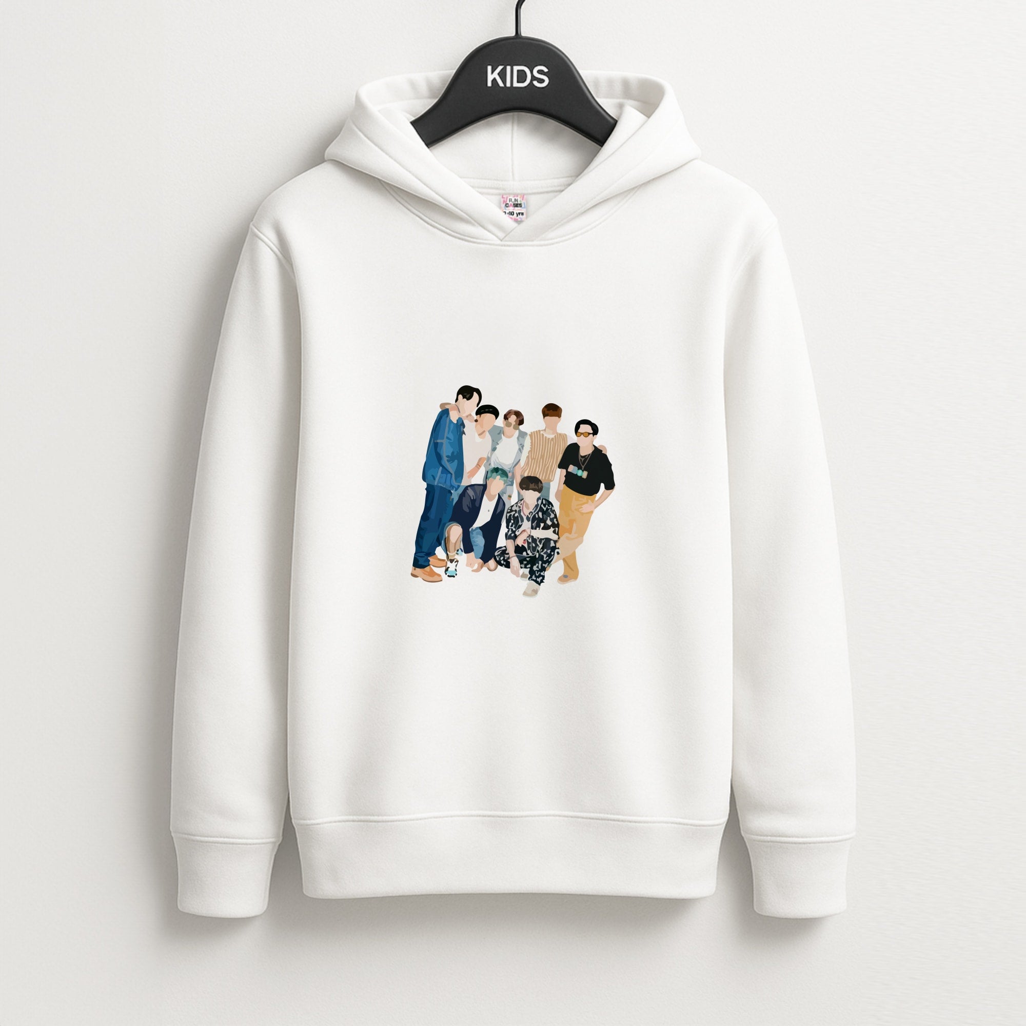 Casual K-Pop Band Band Unisex Kids Hoodie