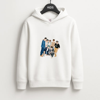 Casual K-Pop Band Band Unisex Kids Hoodie