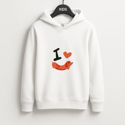 I love Dachshunds Unisex Kids Hoodie