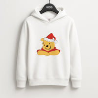 Winnie Pattern Christmas Kids Hoodie