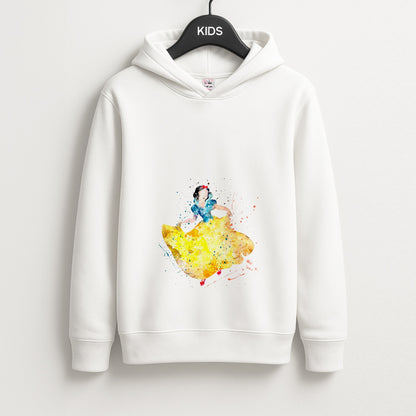 Watercolour Snow White Fairytale Unisex Kids Hoodie