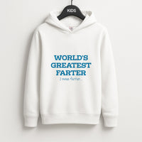 World's Greatest Farter  Kids Hoodie