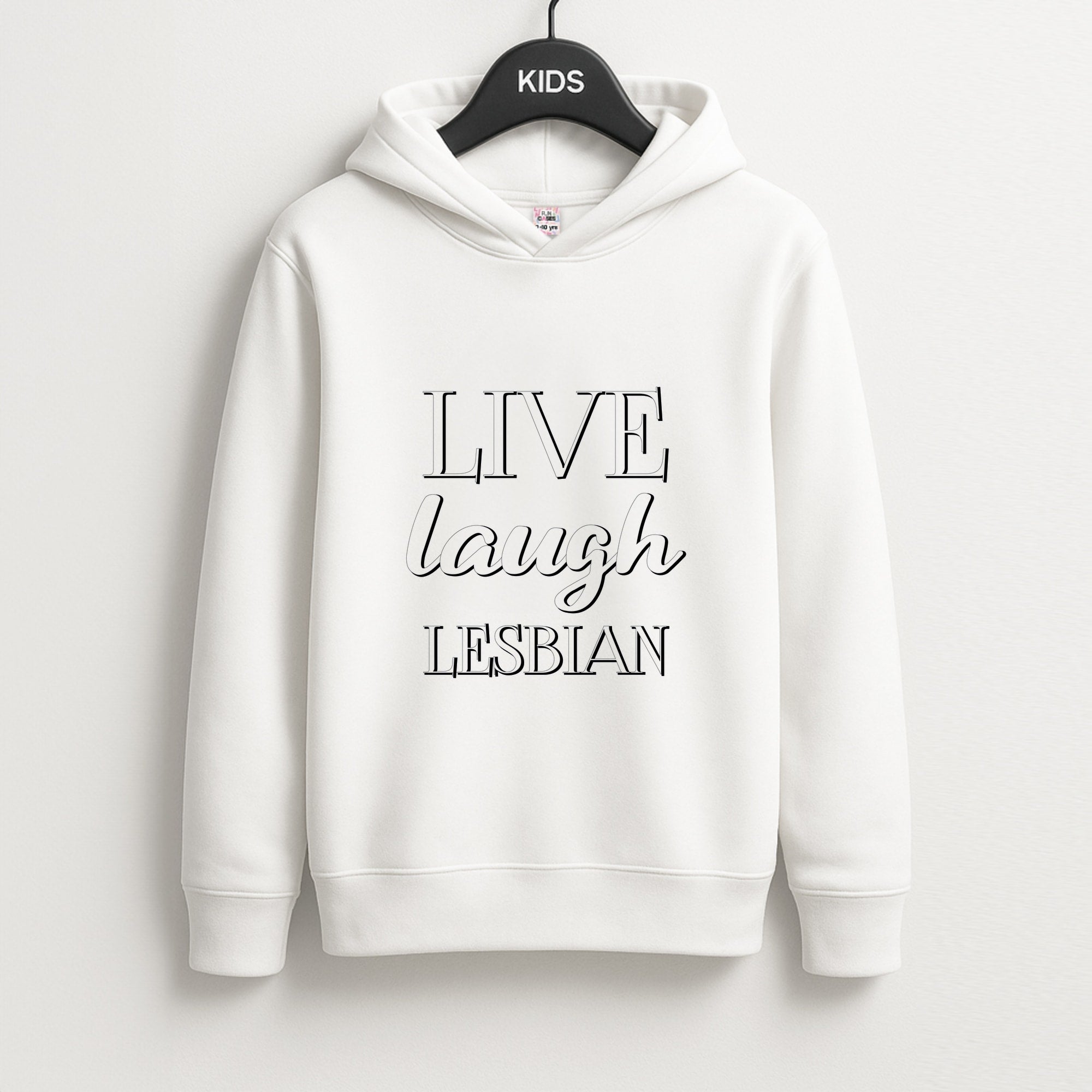 Live Laugh Lesbian - Pride Kids Hoodie