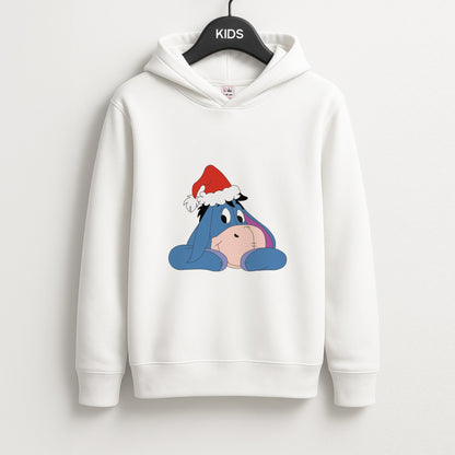 Donkey Pattern Christmas Unisex Kids Hoodie