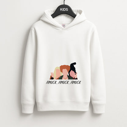 Amuck, Amuck, Amuck - Hocus Halloween Unisex Kids Hoodie