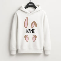 Brown Bunny Personalised Kids Hoodie