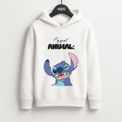 My Sprit Animal Blue Alien Unisex Kids Hoodie