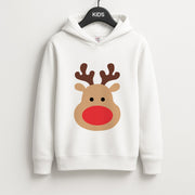 Rudolph Face - Christmas Kids Hoodie 1