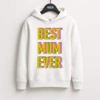 Geometric Best Mum Ever Kids Hoodie